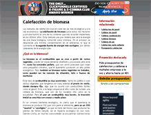 Tablet Screenshot of calefaccionbiomasa.com